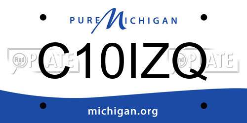 C10IZQ Michigan License Plate