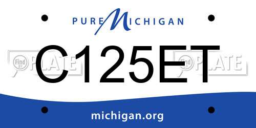 C125ET Michigan License Plate