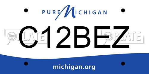C12BEZ Michigan License Plate