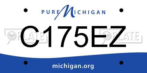 C175EZ Michigan License Plate