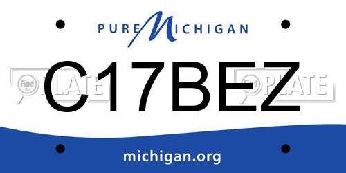 C17BEZ Michigan License Plate