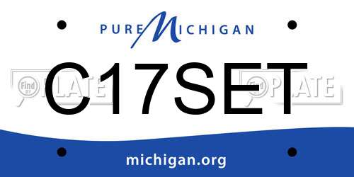 C17SET Michigan License Plate