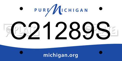 C21289S Michigan License Plate
