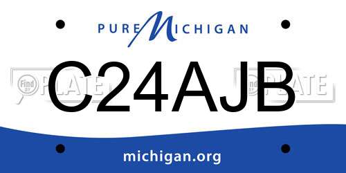 C24AJB Michigan License Plate