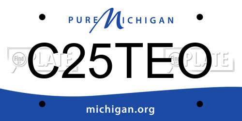 C25TEO Michigan License Plate