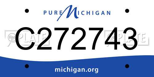 C272743 Michigan License Plate