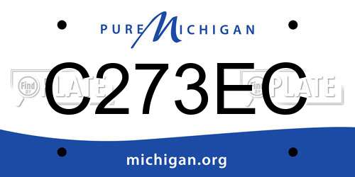 C273EC Michigan License Plate