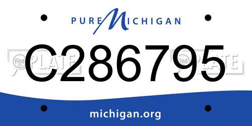C286795 Michigan License Plate