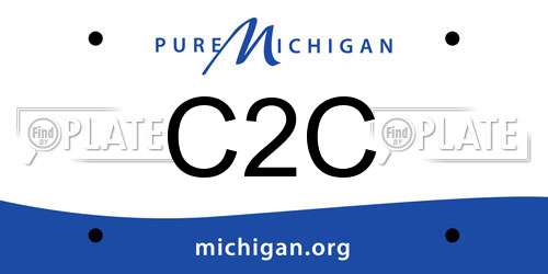C2C Michigan License Plate