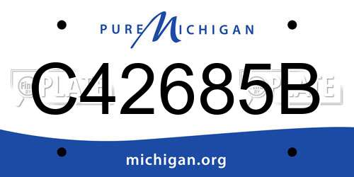C42685B Michigan License Plate