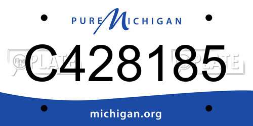 C428185 Michigan License Plate