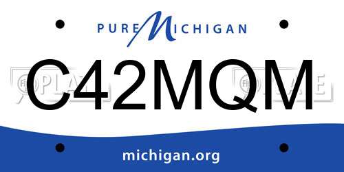 C42MQM Michigan License Plate