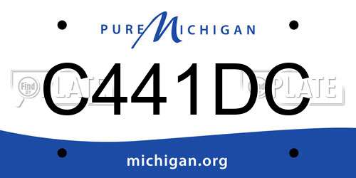 C441DC Michigan License Plate