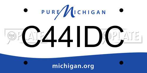 C44IDC Michigan License Plate