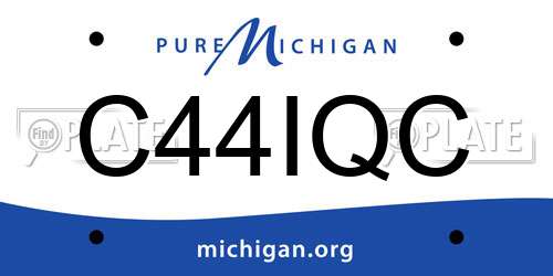 C44IQC Michigan License Plate