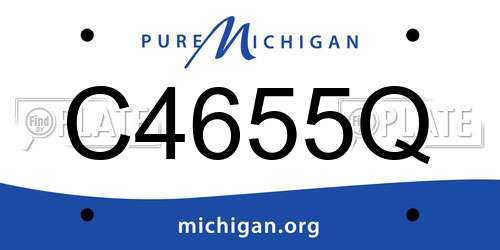 C4655Q Michigan License Plate