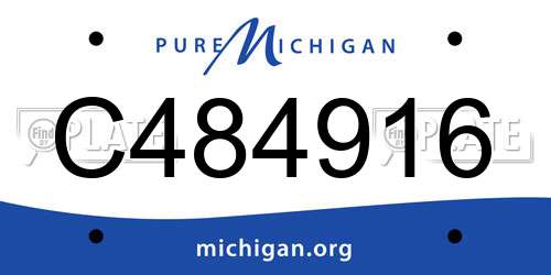 C484916 Michigan License Plate