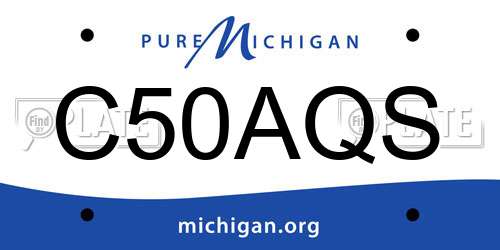 C50AQS Michigan License Plate