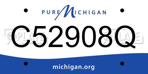 C52908Q Michigan License Plate
