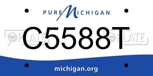 C5588T Michigan License Plate