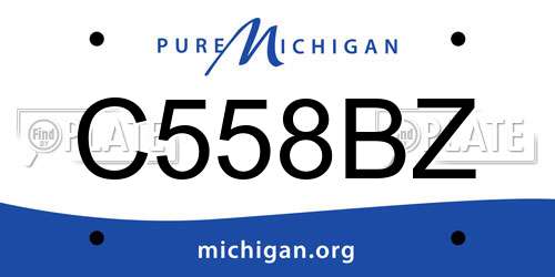 C558BZ Michigan License Plate