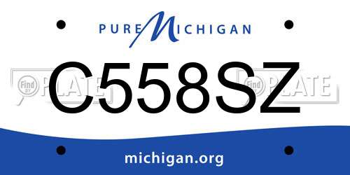 C558SZ Michigan License Plate