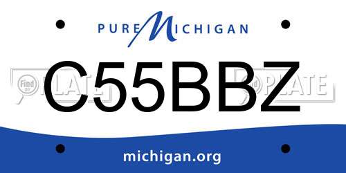 C55BBZ Michigan License Plate