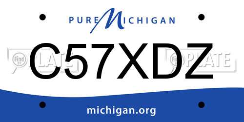 C57XDZ Michigan License Plate