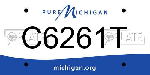 C6261T Michigan License Plate