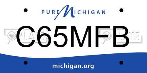 C65MFB Michigan License Plate