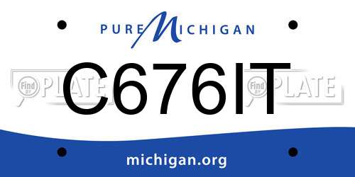 C676IT Michigan License Plate