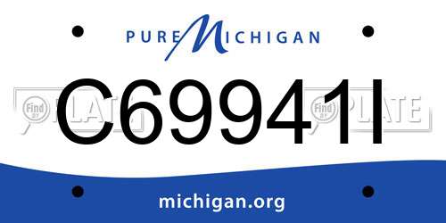 C69941I Michigan License Plate