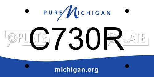 C730R Michigan License Plate