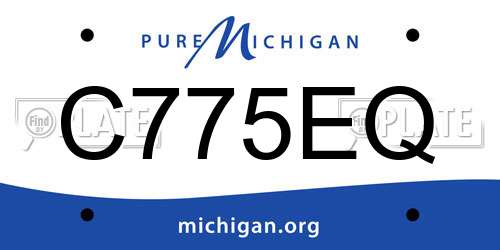 C775EQ Michigan License Plate