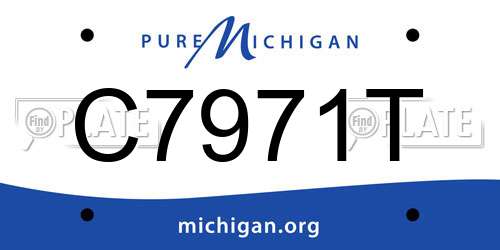 C7971T Michigan License Plate