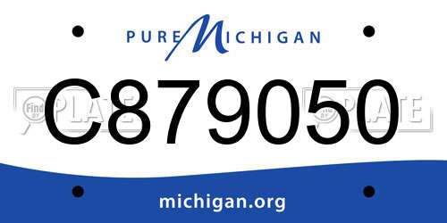 C879050 Michigan License Plate