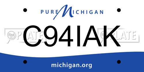C94IAK Michigan License Plate