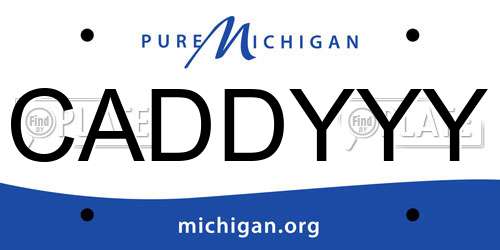 CADDYYY Michigan License Plate