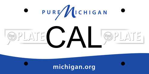 CAL Michigan License Plate