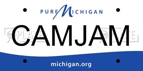 CAMJAM Michigan License Plate