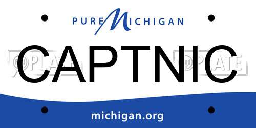 CAPTNIC Michigan License Plate