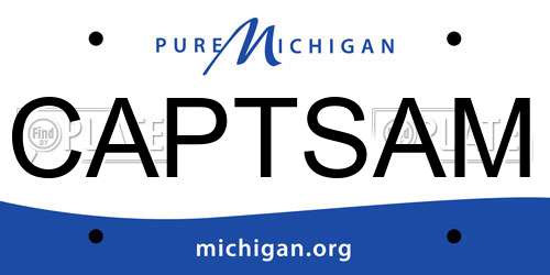 CAPTSAM Michigan License Plate