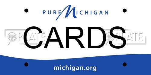 CARDS Michigan License Plate