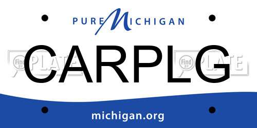 CARPLG Michigan License Plate