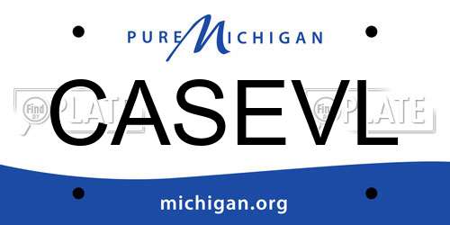 CASEVL Michigan License Plate