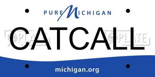 CATCALL Michigan License Plate