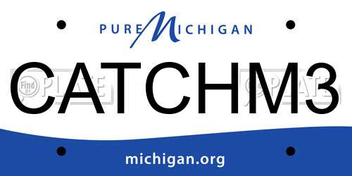CATCHM3 Michigan License Plate