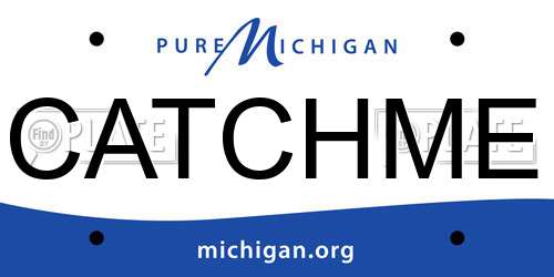 CATCHME Michigan License Plate