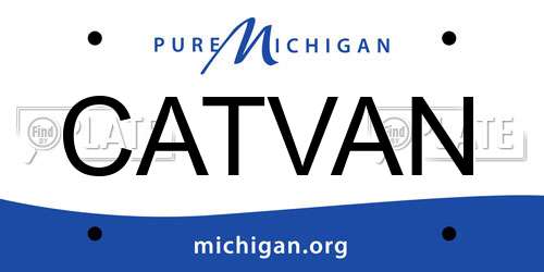 CATVAN Michigan License Plate