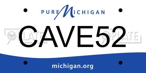 CAVE52 Michigan License Plate
